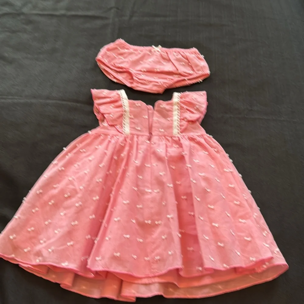 Mayoral Coral‎ Baby dress Outfit size 2 to 4 months new